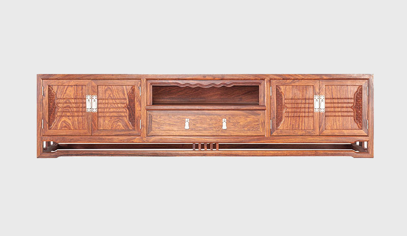 桂林刺猬紫檀电视柜低柜现代中式全实木电视柜客厅高低柜