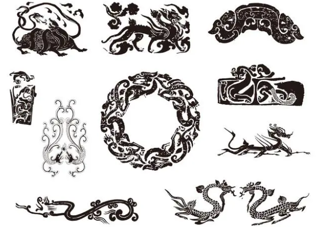 桂林龙纹和凤纹的中式图案